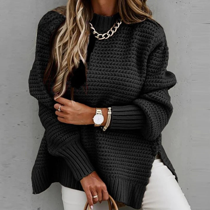 Margot | Women's Oversized Mock-Neck Sweater