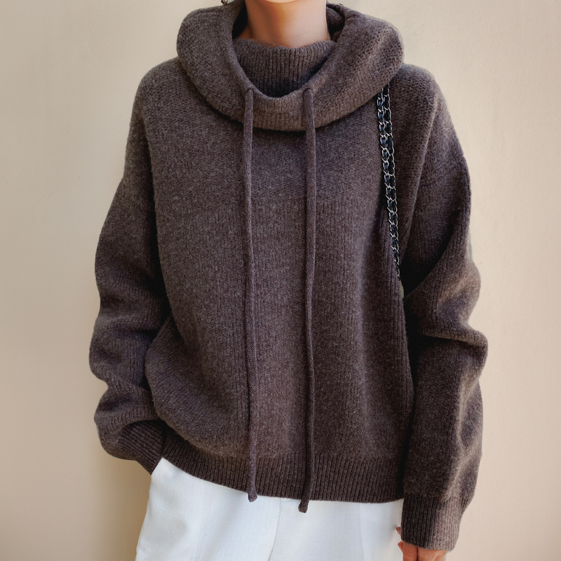 Marlowe | Women's Oversized Hooded Long Sleeve Sweater