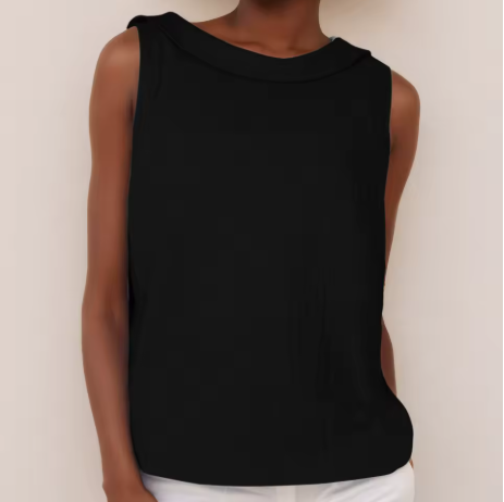 Nadia | Women's Casual Roll-Collar Top Sleeveless