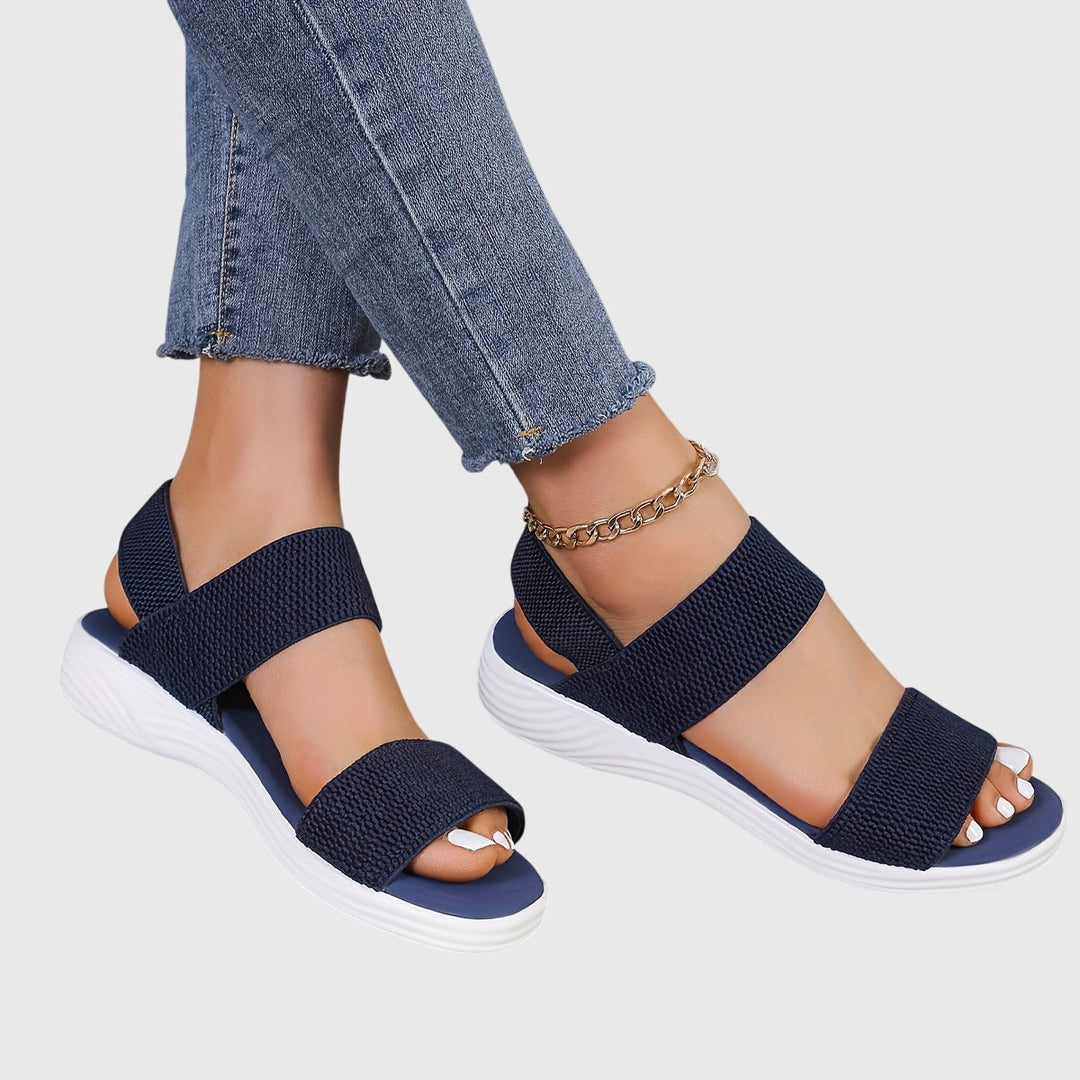 Noelle | Women's Stretch Double Band Orthopedic Platform Sandals