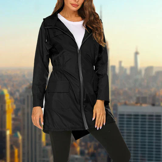 Nora | Women's Hooded Zip Windproof Rain Jacket