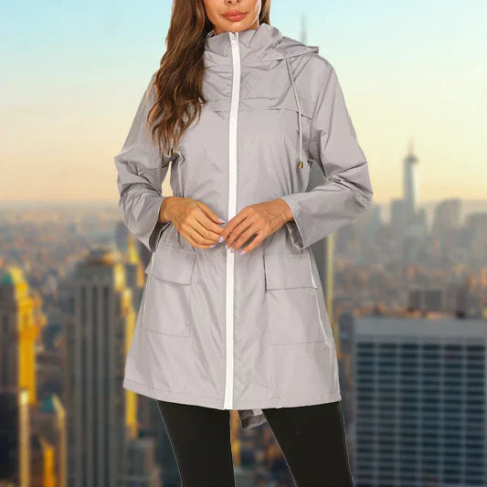 Nora | Women's Hooded Zip Windproof Rain Jacket