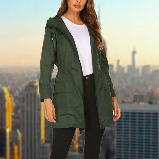 Nora | Women's Hooded Zip Windproof Rain Jacket