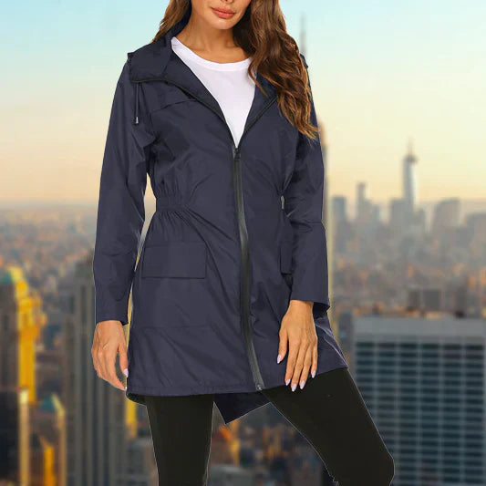Nora | Women's Hooded Zip Windproof Rain Jacket