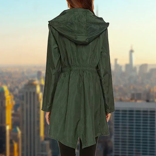 Nora | Women's Hooded Zip Windproof Rain Jacket