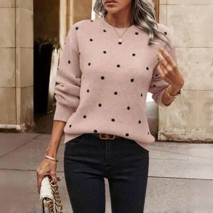 Pip | Women's Polka-Dot Puff Crew Sweater