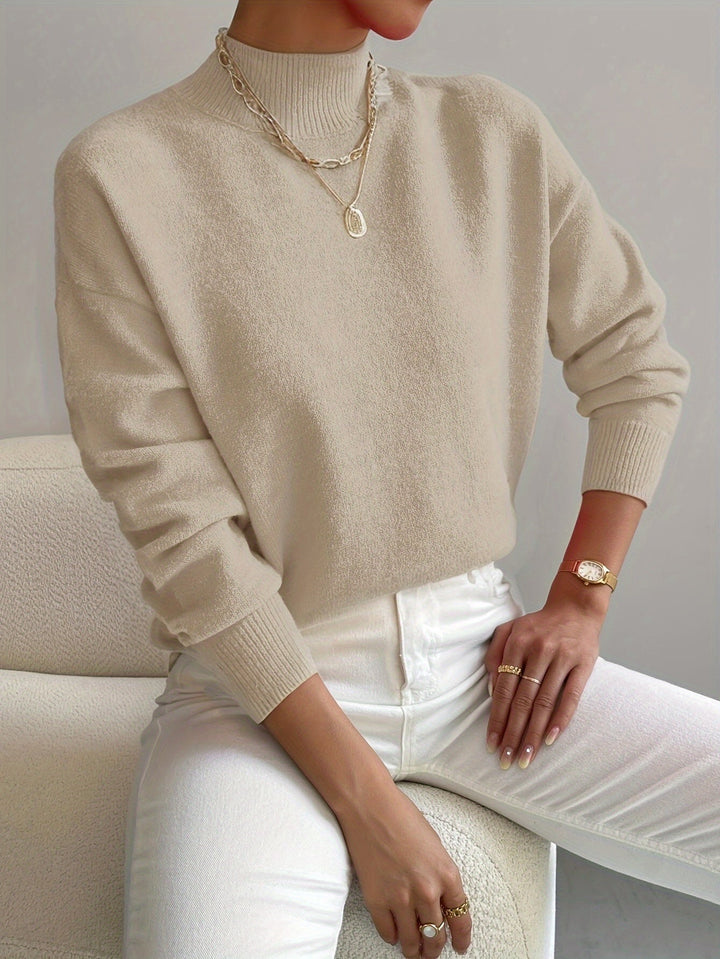 Sloane | Women's Mock Neck Long Sleeve Sweater