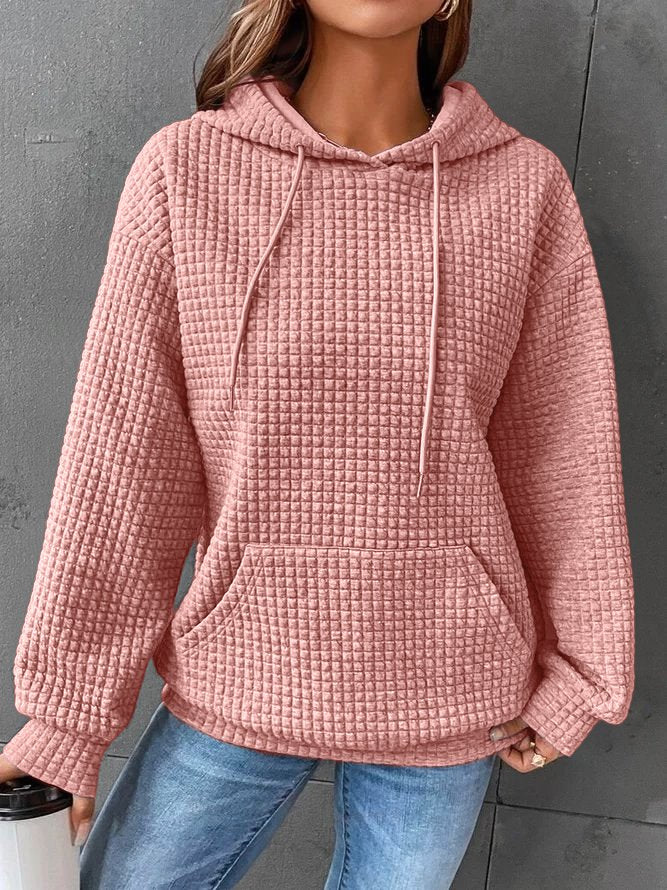 Sloane | Women's Textured Drawstring Hoodie