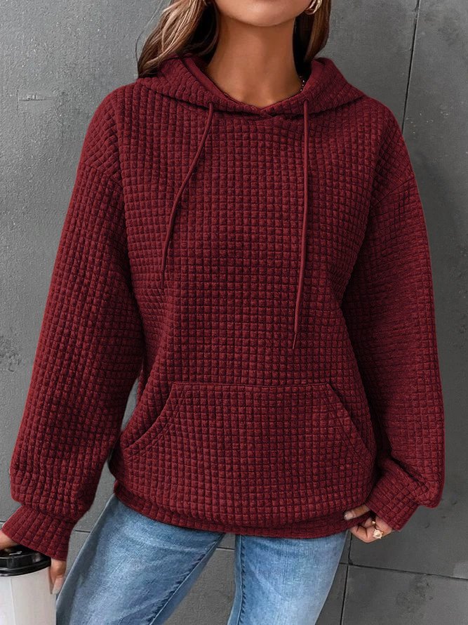 Sloane | Women's Textured Drawstring Hoodie