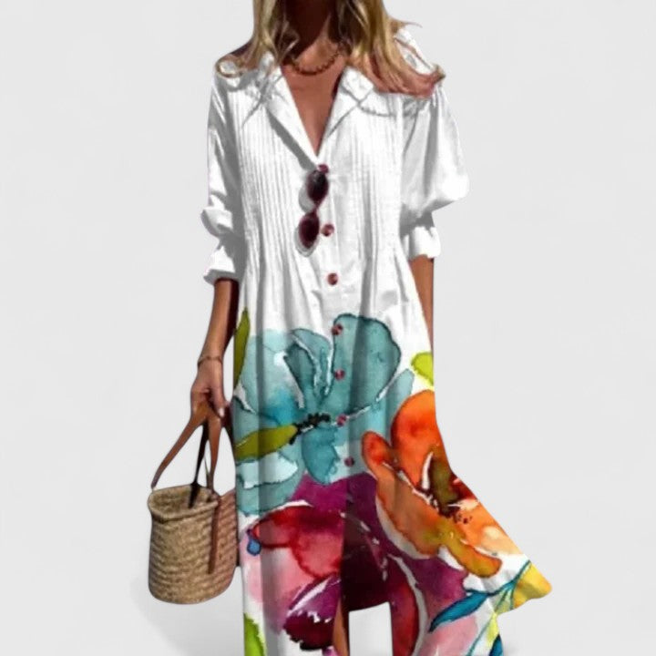 Soleil | Women's Boho Flowy Maxi Dress