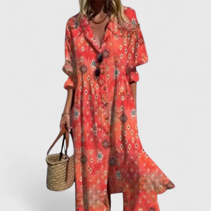 Soleil | Women's Boho Flowy Maxi Dress