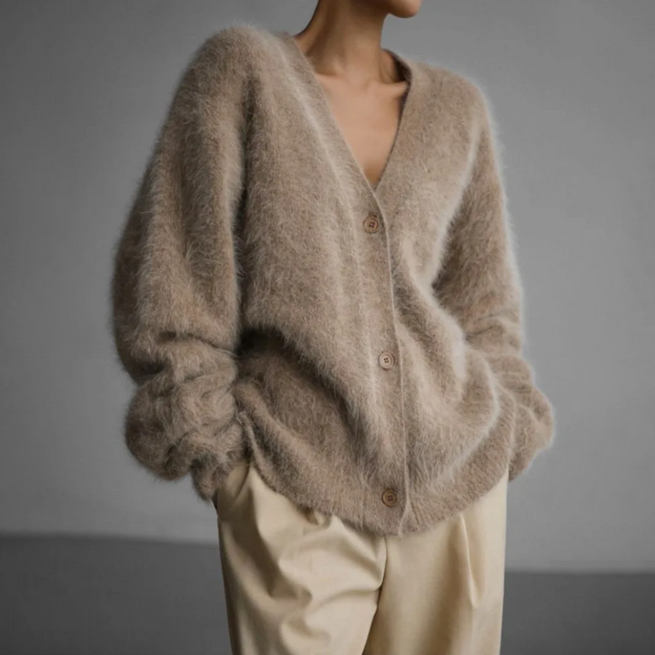 Willow | Women's Oversized V-Neck Button Front Cardigan