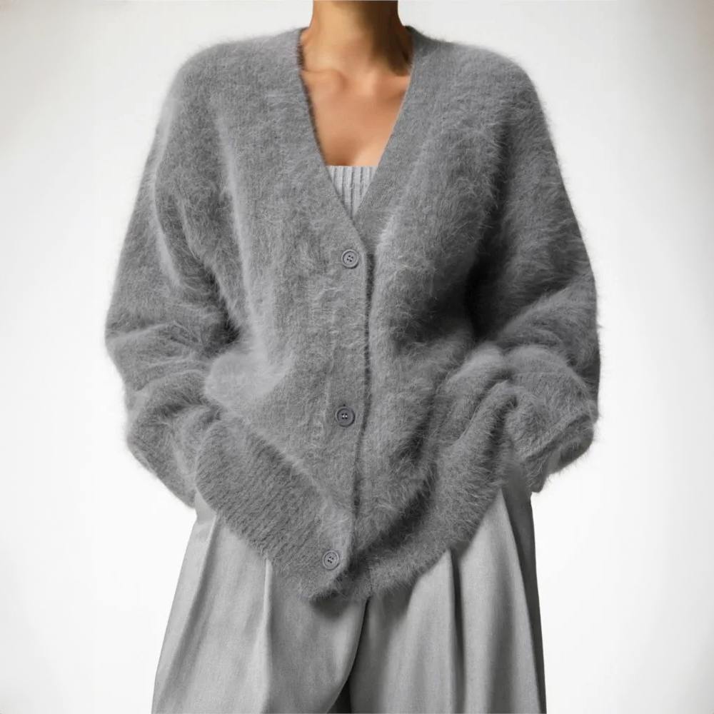 Willow | Women's Oversized V-Neck Button Front Cardigan