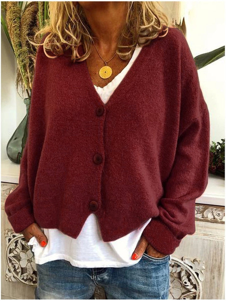 Willow | Women's Plain V-Neck Cardigan