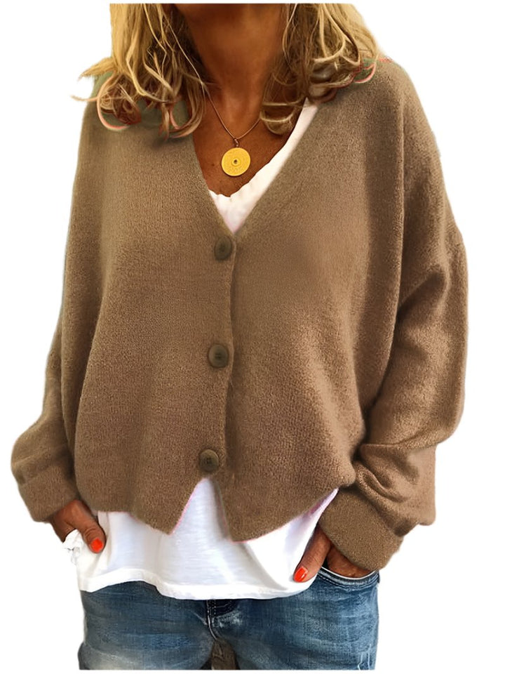 Willow | Women's Plain V-Neck Cardigan