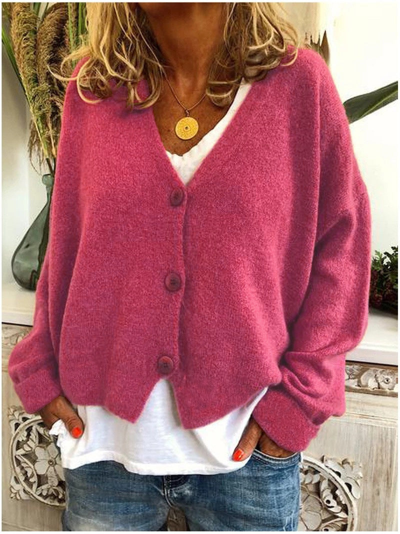 Willow | Women's Plain V-Neck Cardigan