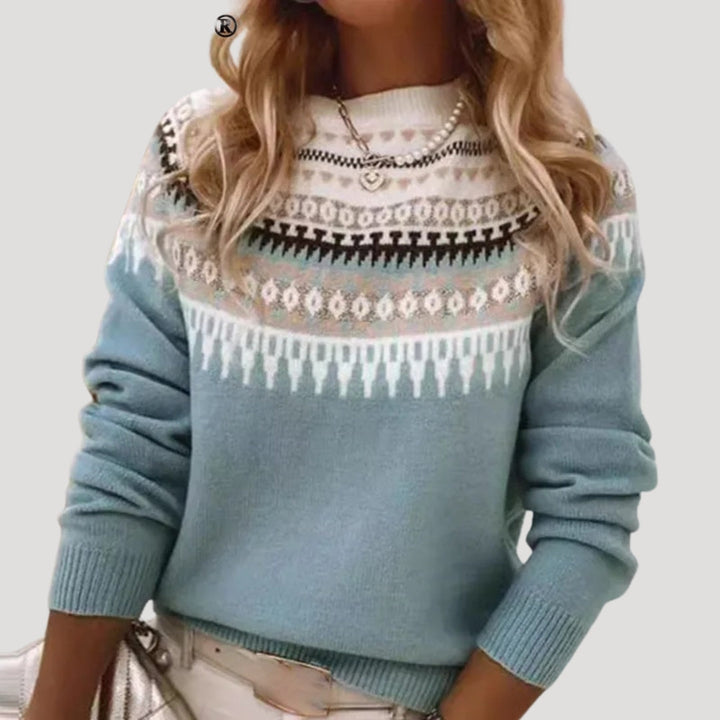 Wren | Women's Fair Isle Long Sleeve Sweater