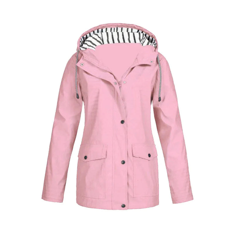 Wren | Women's Button-Zip Hooded Outdoor Rain Jacket