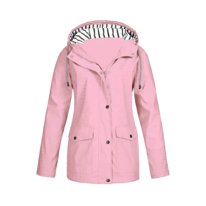 Wren | Women's Button-Zip Hooded Outdoor Rain Jacket