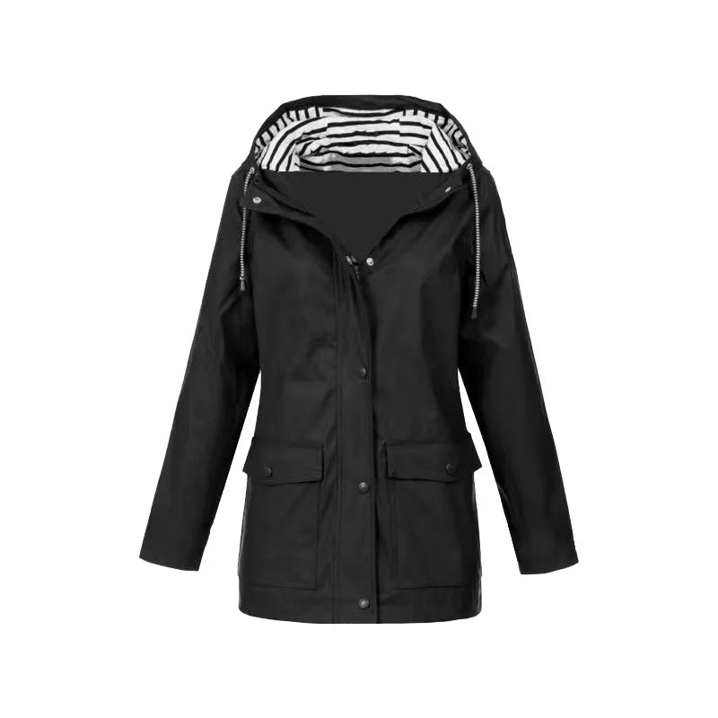 Wren | Women's Button-Zip Hooded Outdoor Rain Jacket