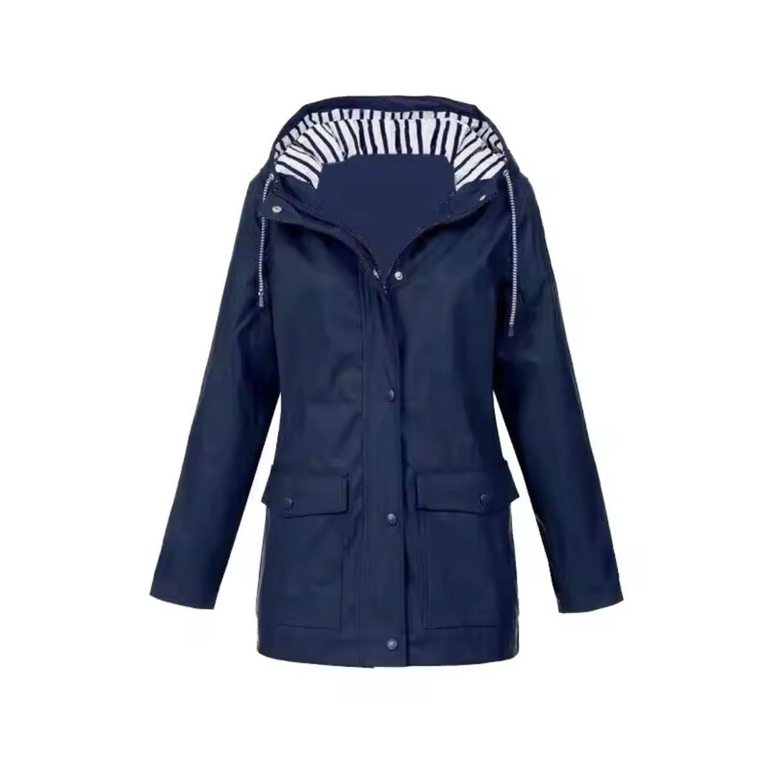 Wren | Women's Button-Zip Hooded Outdoor Rain Jacket