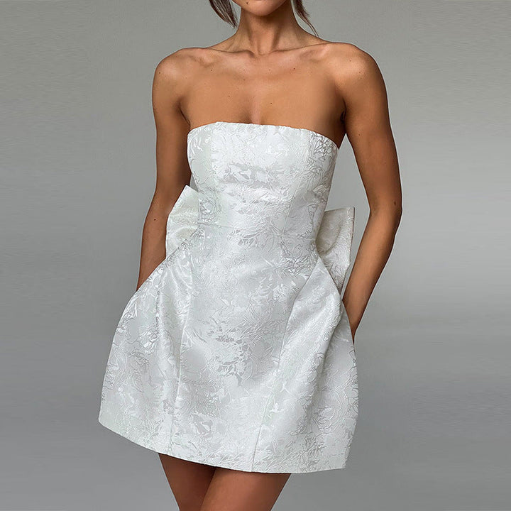 Zuri | Elegant Women’s Cocktail Bow Mini Dress