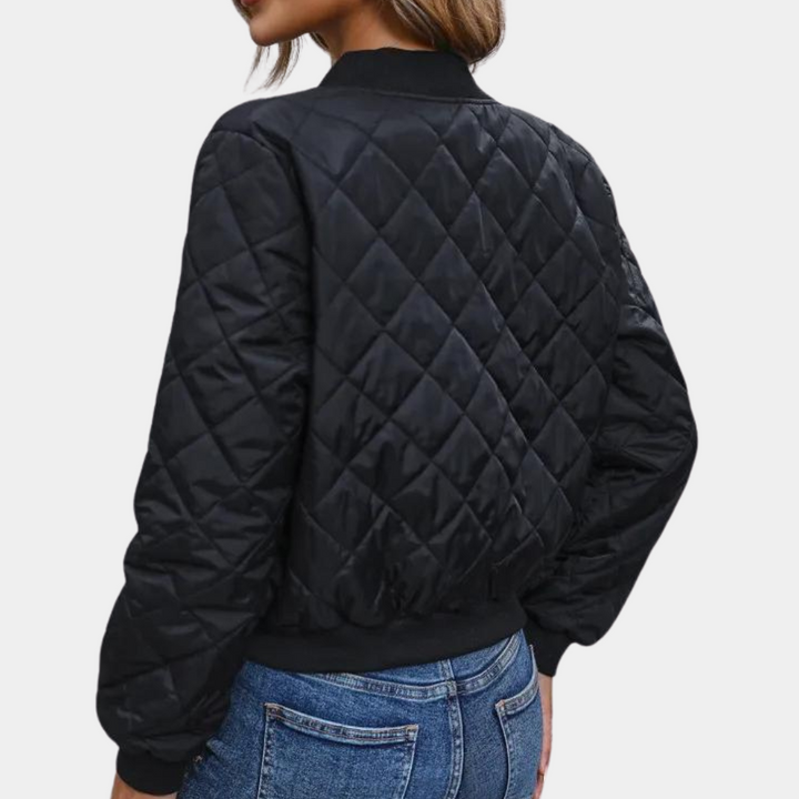 Adalyn quilted bomber jacket, back view
