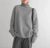 Camille | Women's Turtleneck Chunky Knit Sweater