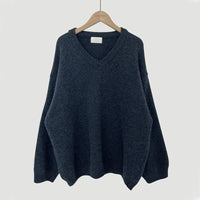 Cassandra | Women's V-Neck Ribbed Trim Sweater