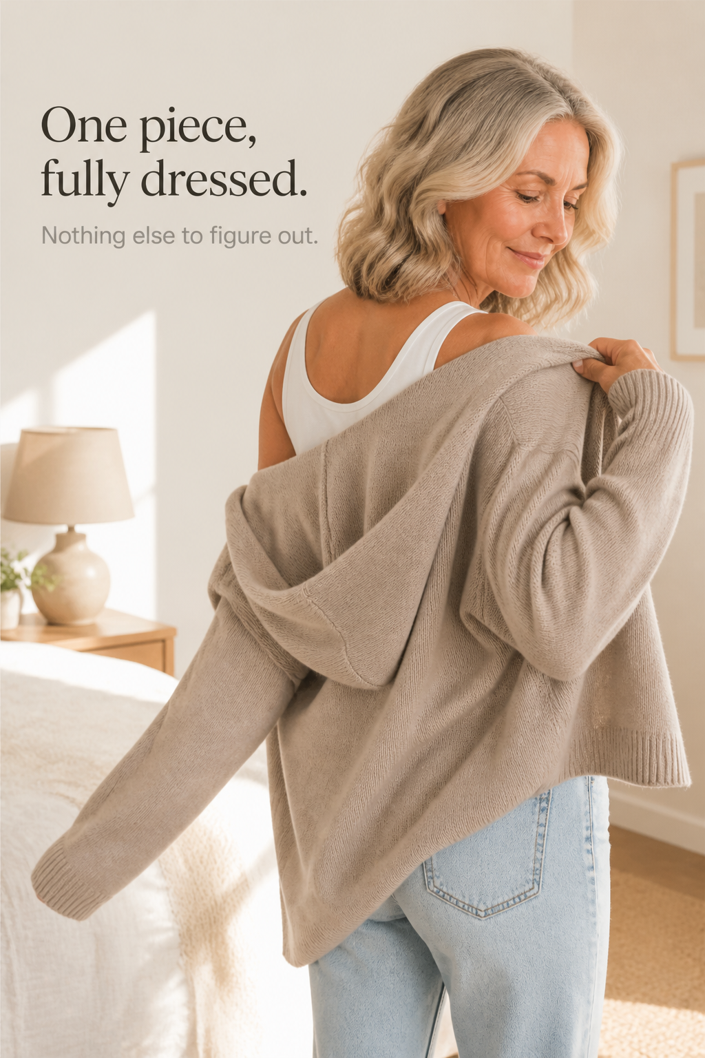 Marguerite | Women's Ribbed Drawstring Hooded Cardigan