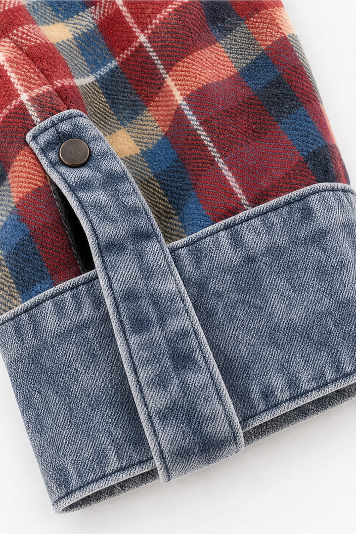 Rosalind | Women's Denim-Trim Hooded Knit Cardigan