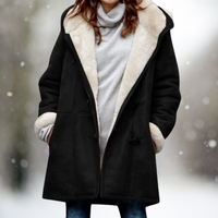Corinne | Women's Hooded Shearling Jacket Winter Coat