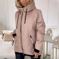 Farrah | Women's Diamond Quilted Hooded Puffer Jacket