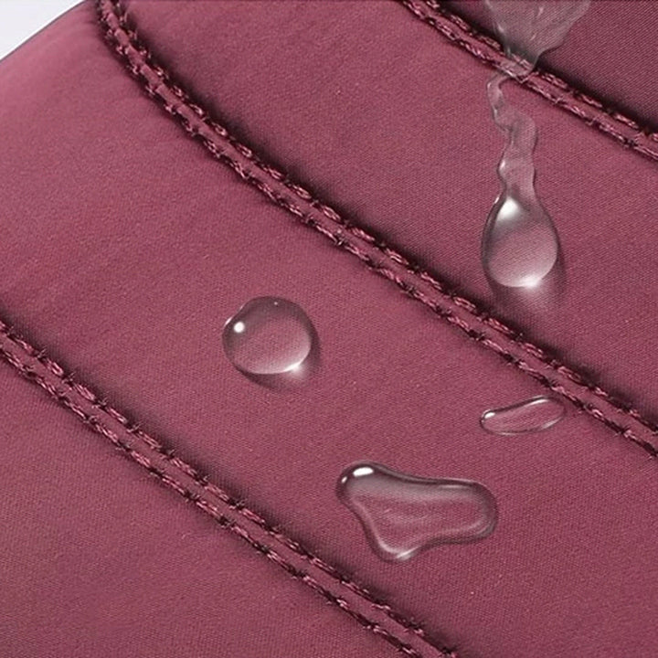 Close-up of Genevieve boot fabric showing water resistance