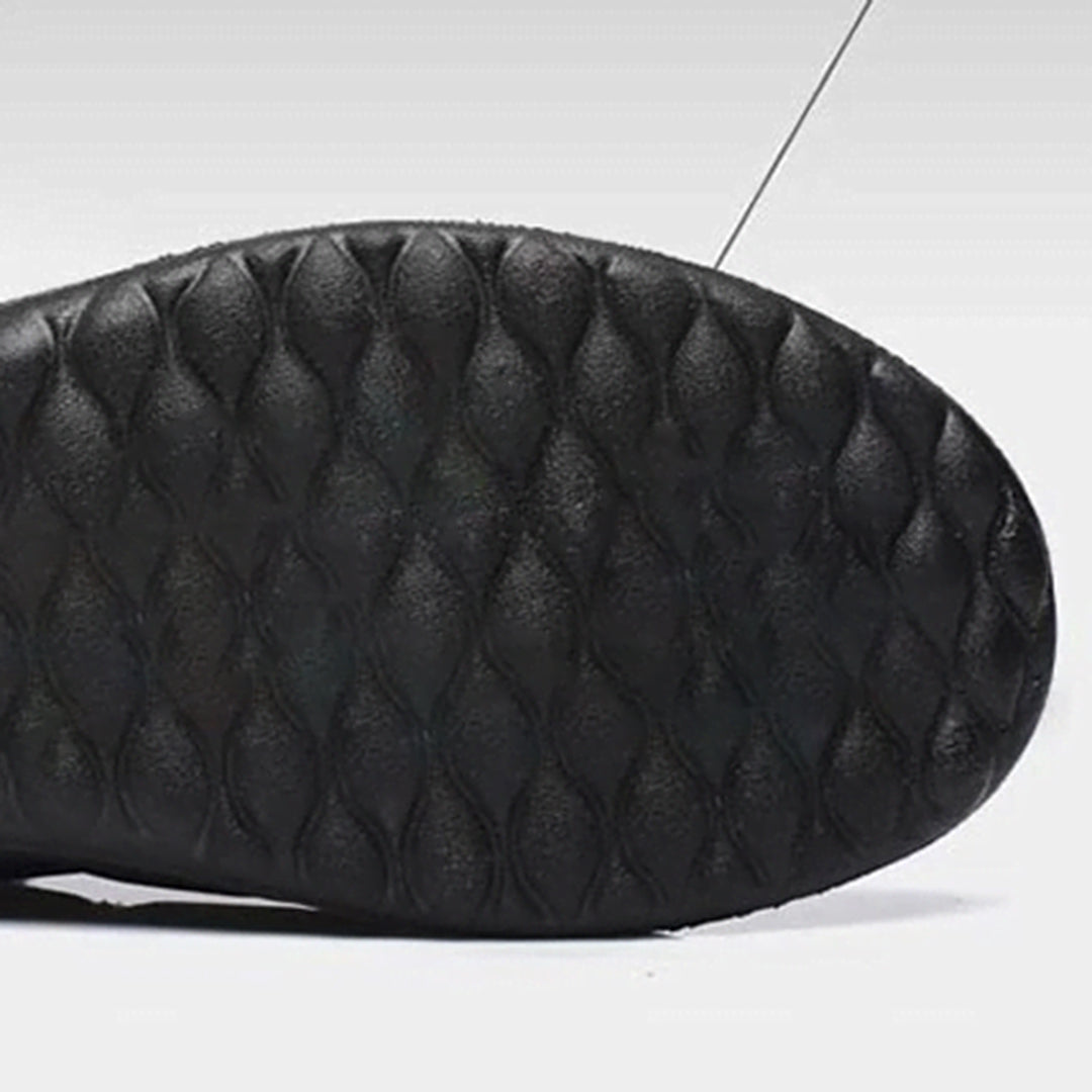 Close-up of Genevieve boot textured non-slip sole