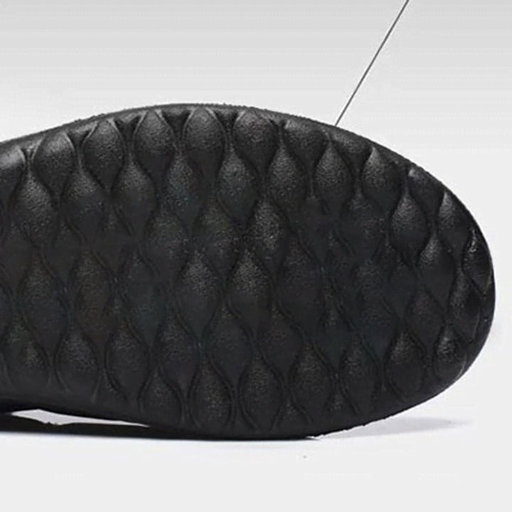 Close-up of Genevieve boot textured non-slip sole