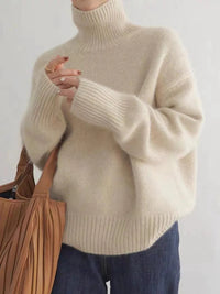 Genevieve | Women's Oversized Turtleneck Sweater