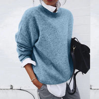 Harlow | Women's Loose Fit Mock Neck Sweater
