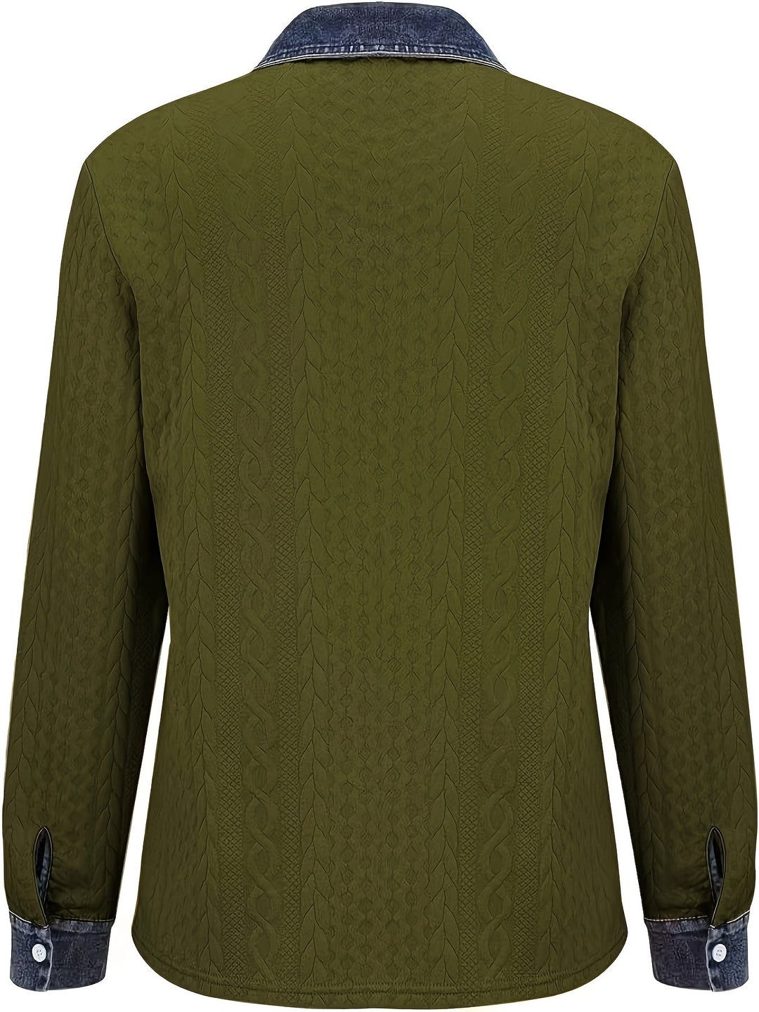 Harriet textured button-up shirt, side angle view with chest pocket detail
