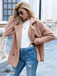 Josephine | Women's Double-Breasted Teddy Coat
