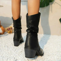 Juniper | Women's Western Slouch Mid-Calf Boots