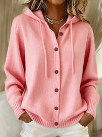 Marcella | Women's Hooded Button Front Cardigan