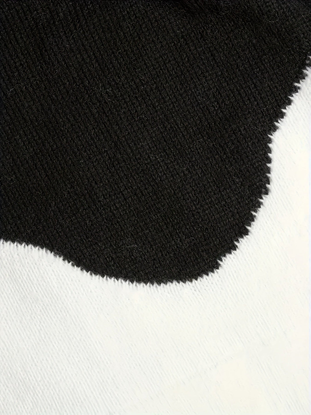 Marguerite color-block pullover, fabric texture close-up detail