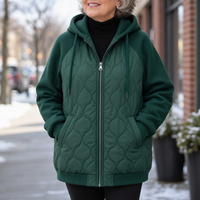 Marguerite | Women's Spliced Quilted Hooded Puffer Jacket