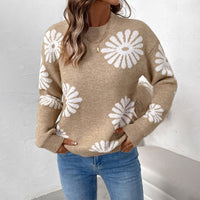 Marielle | Women's Floral Crew Neck Sweater