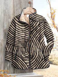 Marigold | Women's Quilted Printed Snap Button Jacket