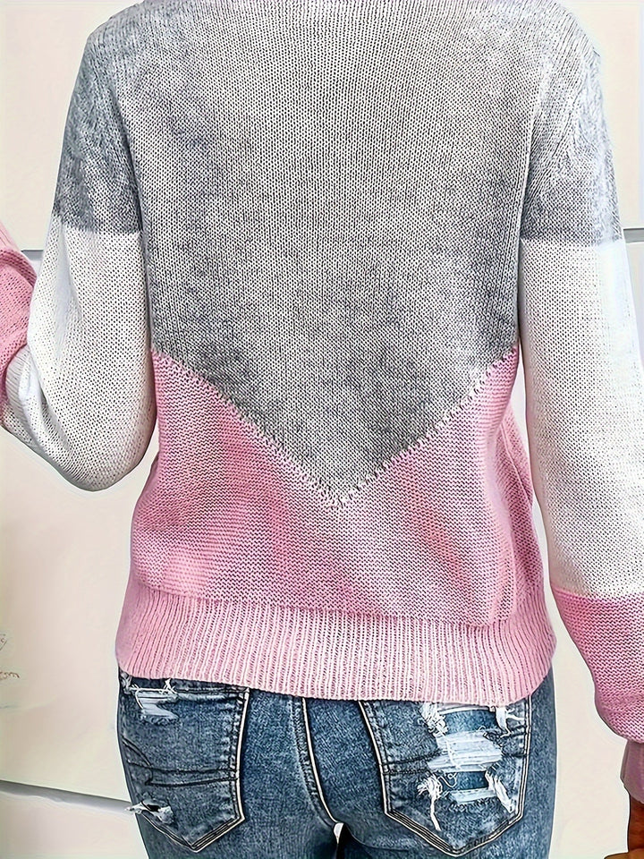 Marisol sweater scalloped V-neckline close-up texture detail