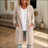 Odalys | Women's Open Front Long Sleeve Long Cardigan
