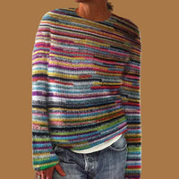 Odalys | Women's Striped Chunky Knit Sweater
