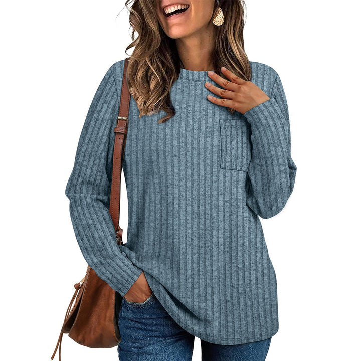 Rosalind ribbed long sleeve tunic collection in six colors